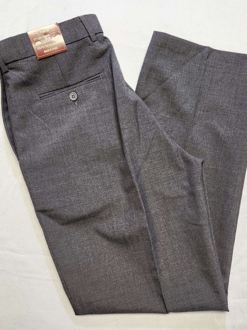 NEW Womens Wool Dress Pants 12 Charcoal Gray Pleated Blend 30x30 NWT Louis Marti